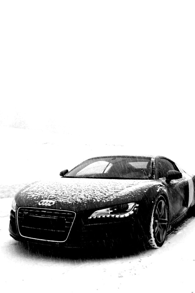 Audi R8 зимой обои