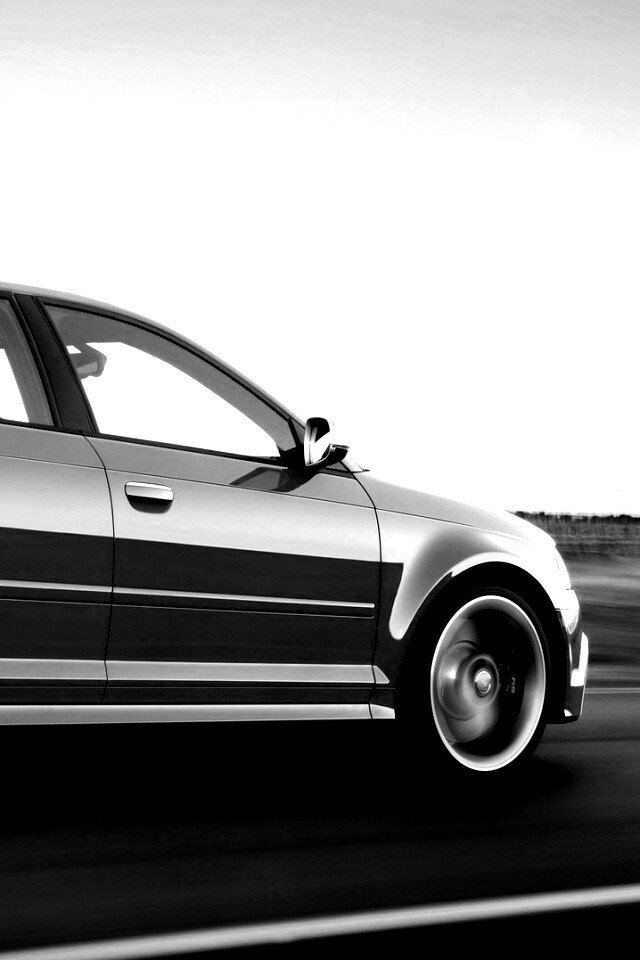 Фотосессия Audi RS3 во время движения обои