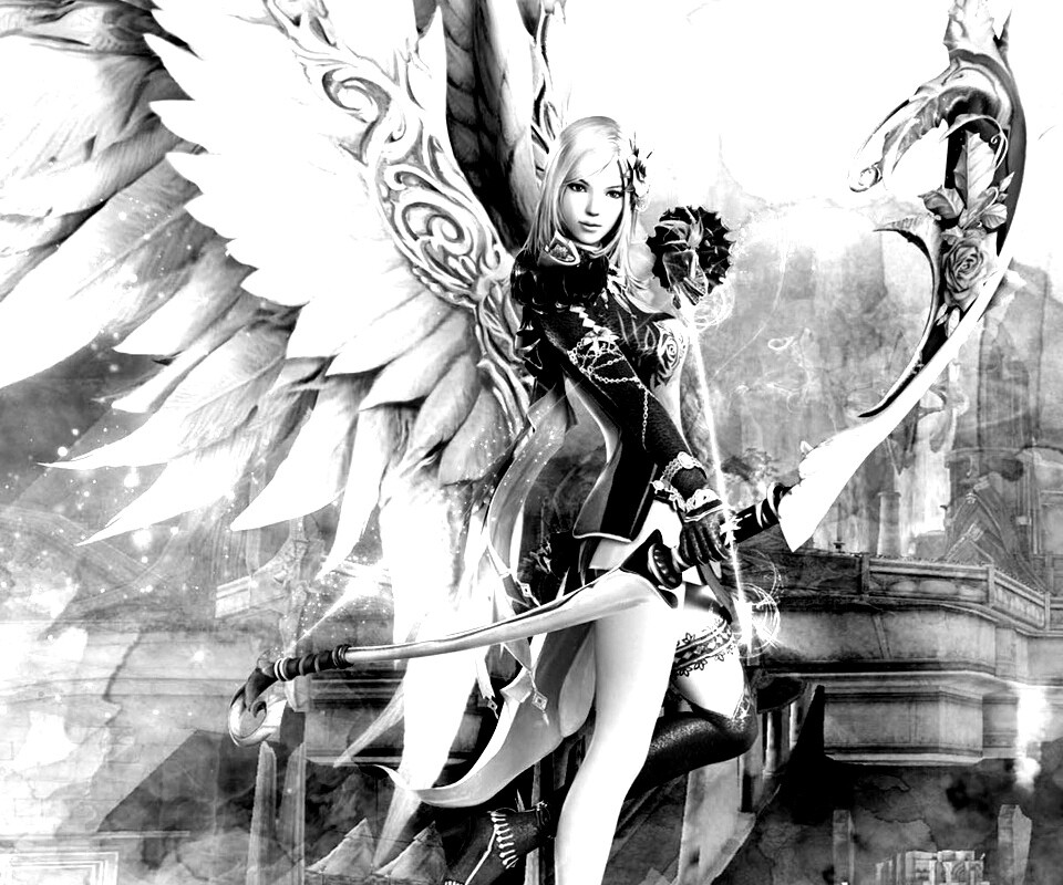 Эльфийка лучница из Aion обои