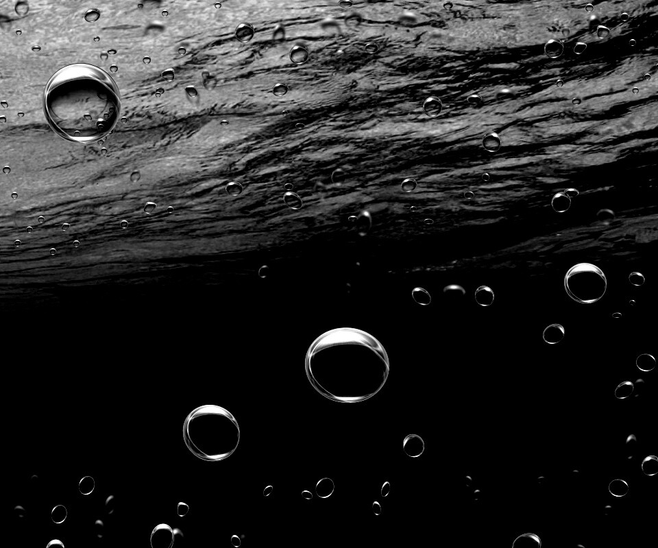 Пузыри под водой обои