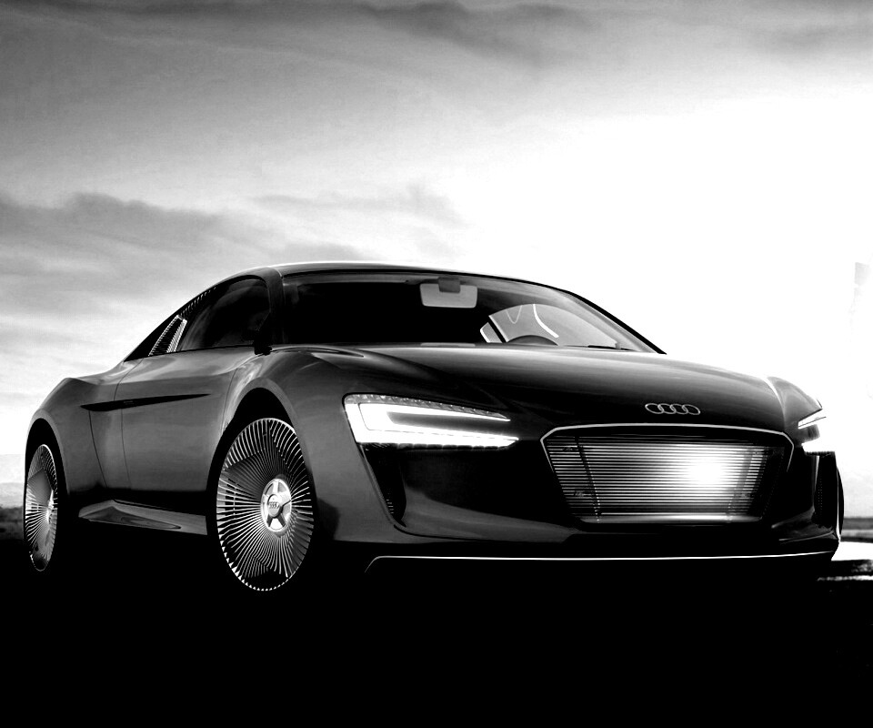 Красный автомобиль Audi обои