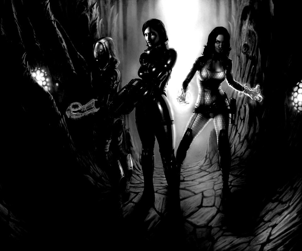Девушки mass effect обои