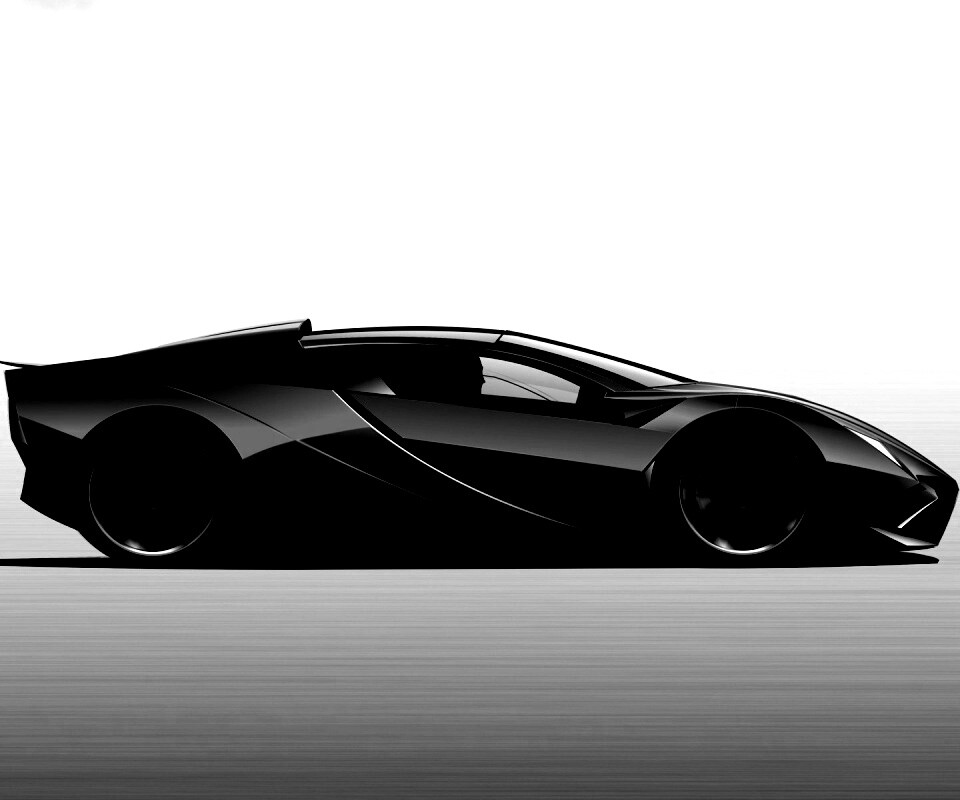 Скетч lamborghini  обои