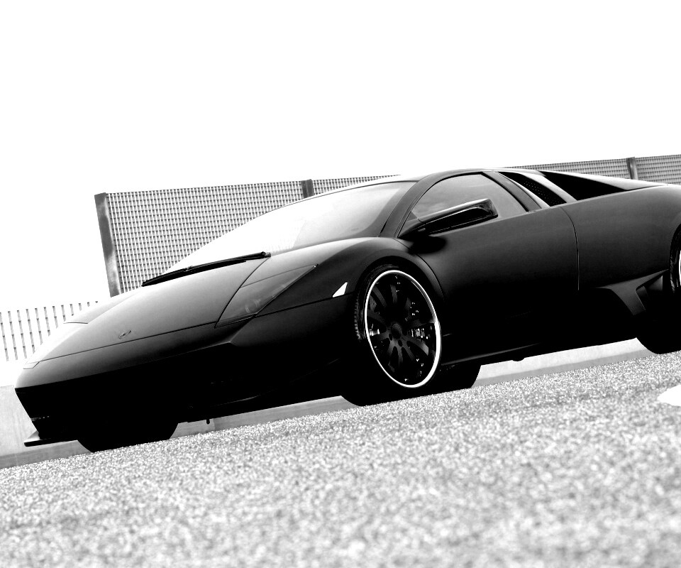 Lamborghini Reventon черного цвета обои