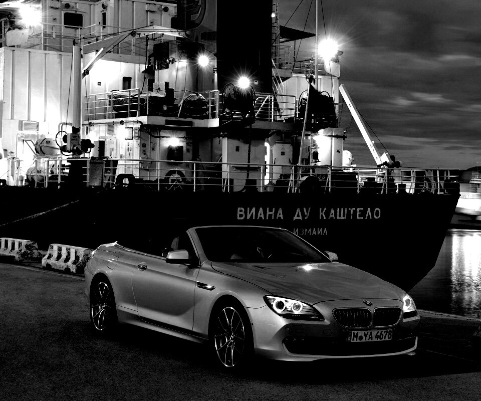 BMW 6 в порту обои