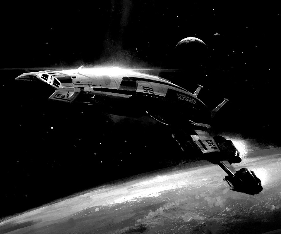 Корабль Normandy обои