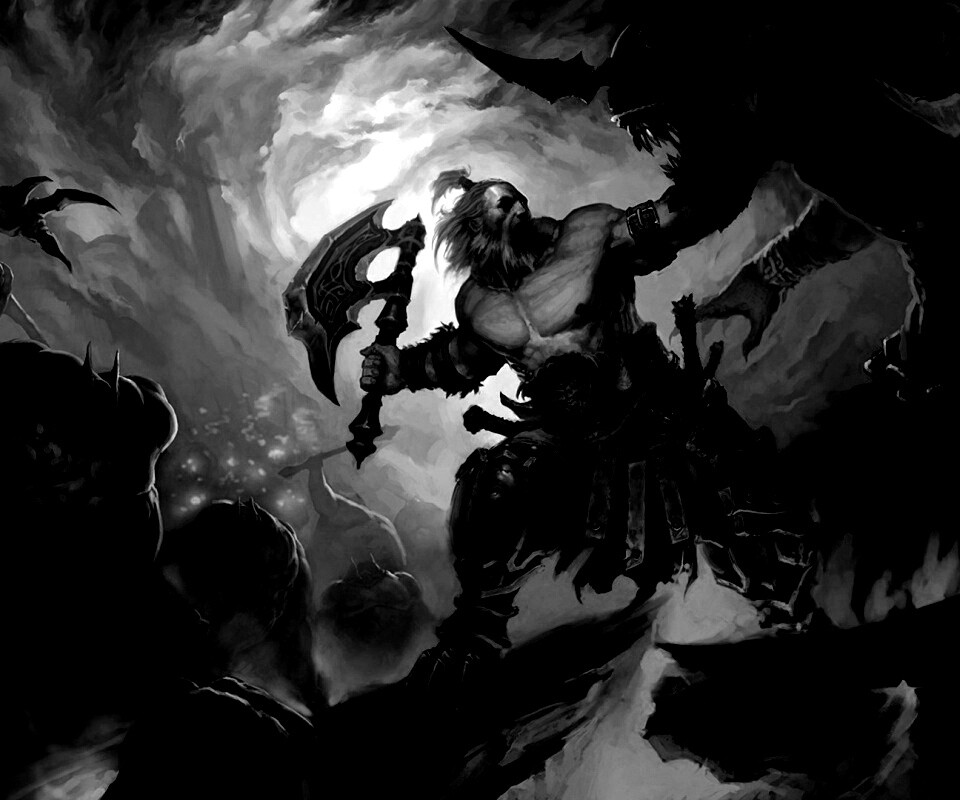 Варвар из Diablo 3 обои