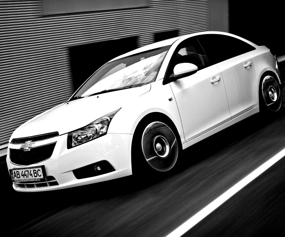 Chevrolet Круз белый седан обои