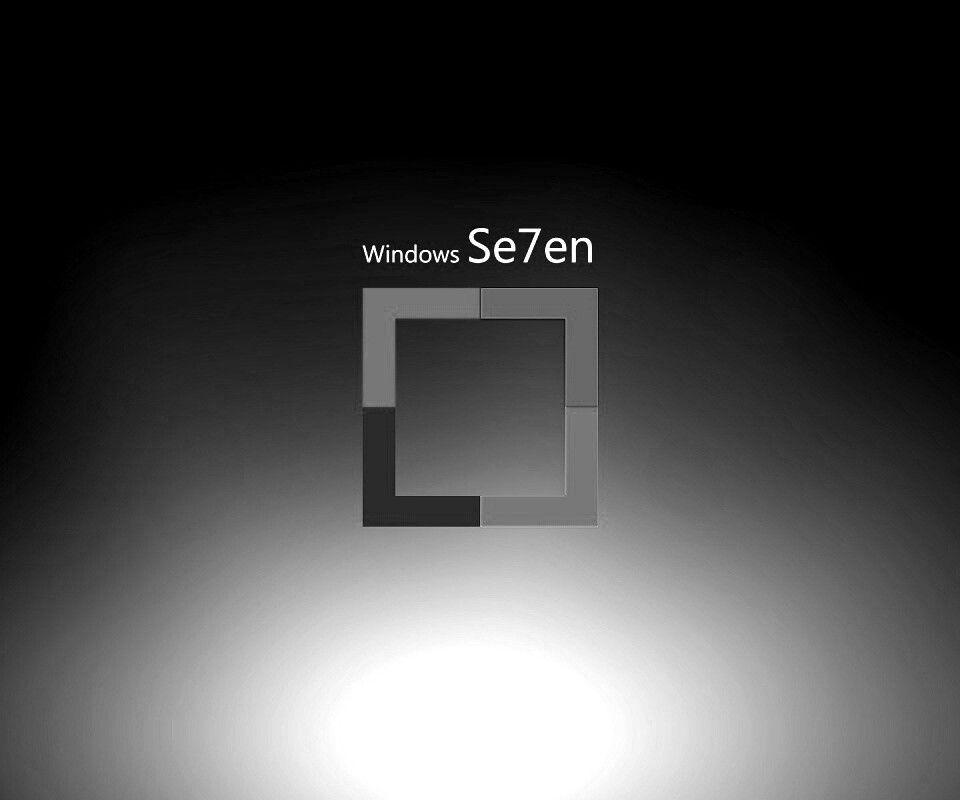 Квадратное лого Windows Seven обои