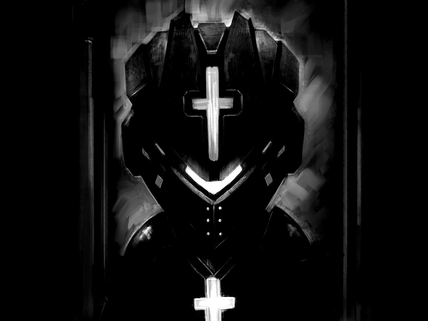 Рыцарь в стиле Dead Space обои