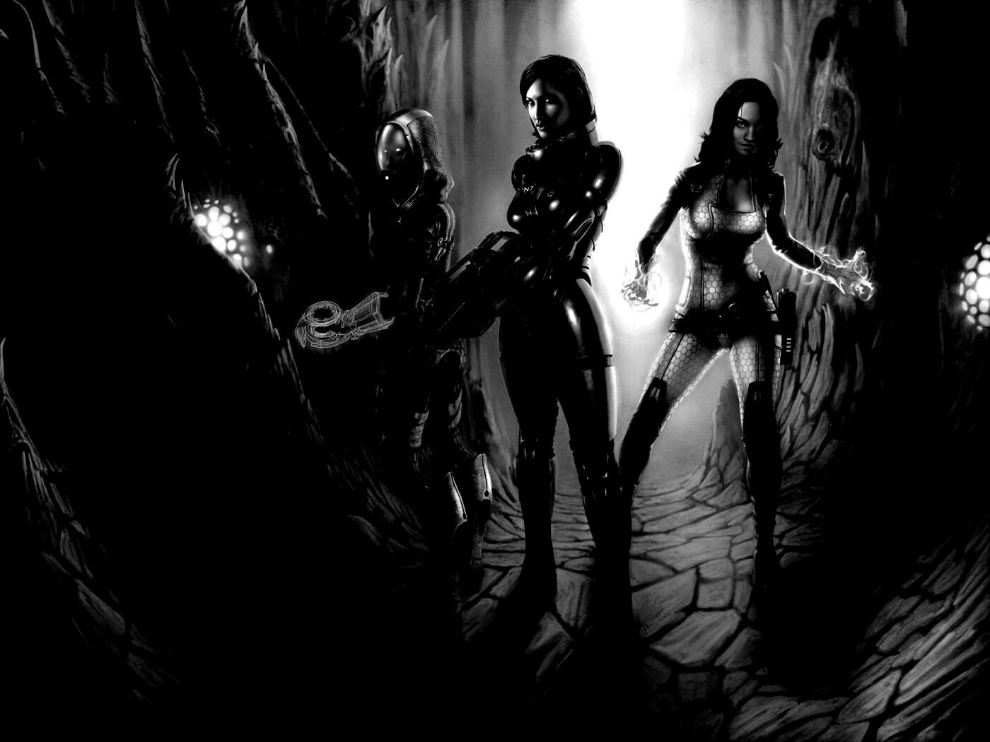 Девушки mass effect обои