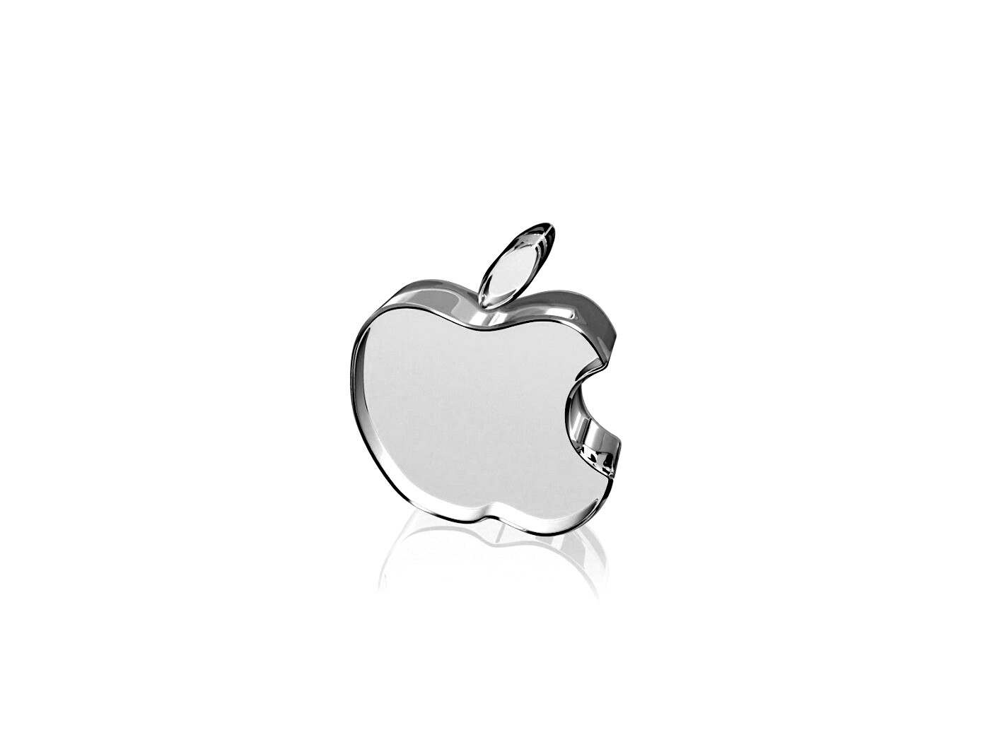 Стеклянный логотип Apple обои