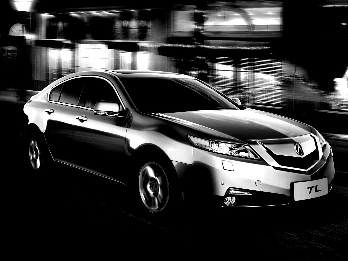 Acura в движении обои