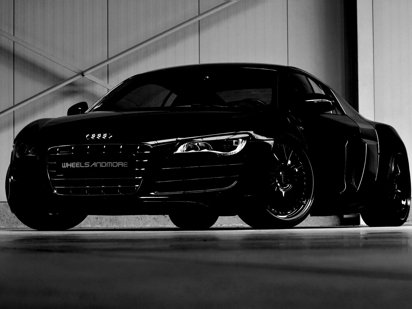 Audi черного цвета обои