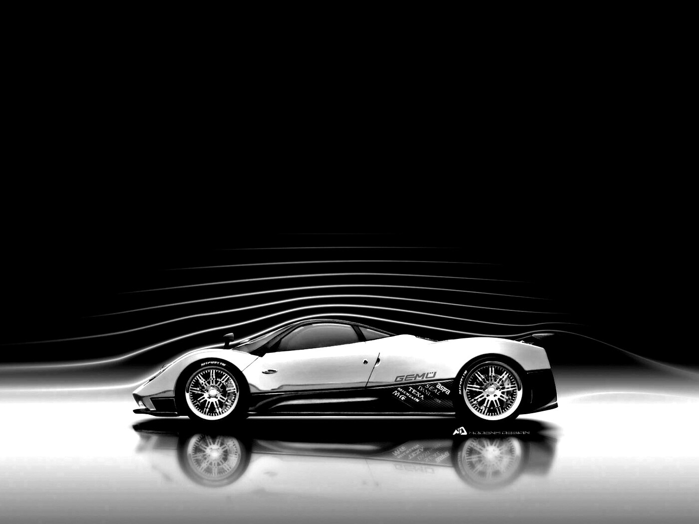 Аэродинамика Pagani Zonda обои