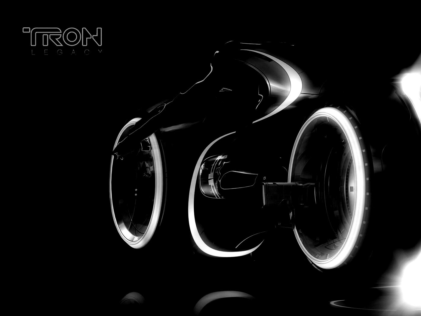 Светоцикл из TRON обои