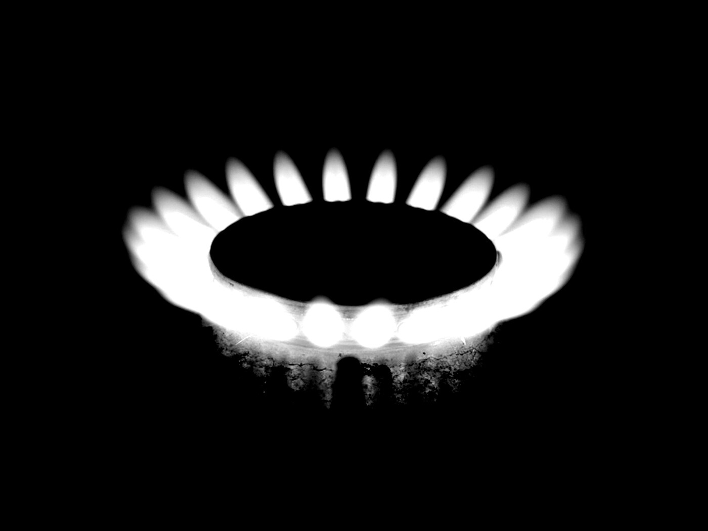 Огонь газовой конфорки обои