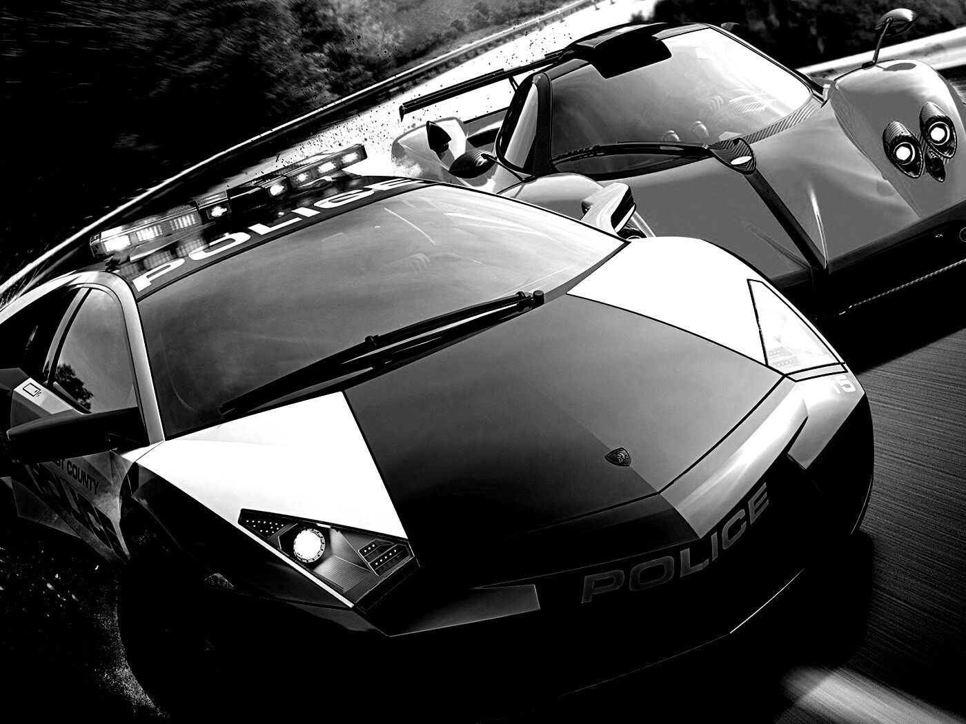 Полицейская погоня из Need For Speed обои