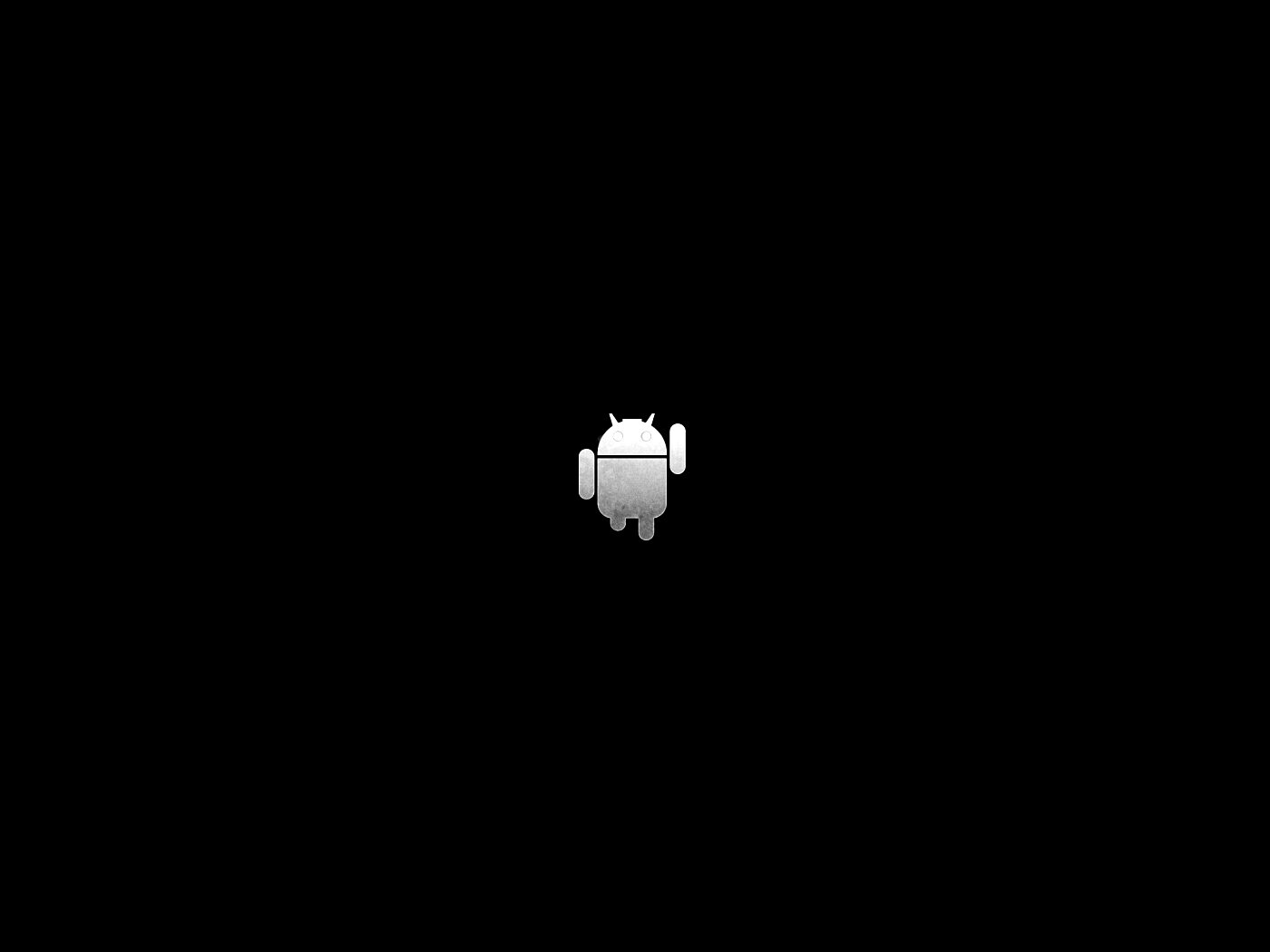 Логотип Android на зеленом фоне обои