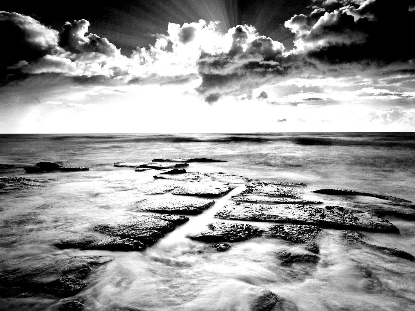 Море в HDR обои