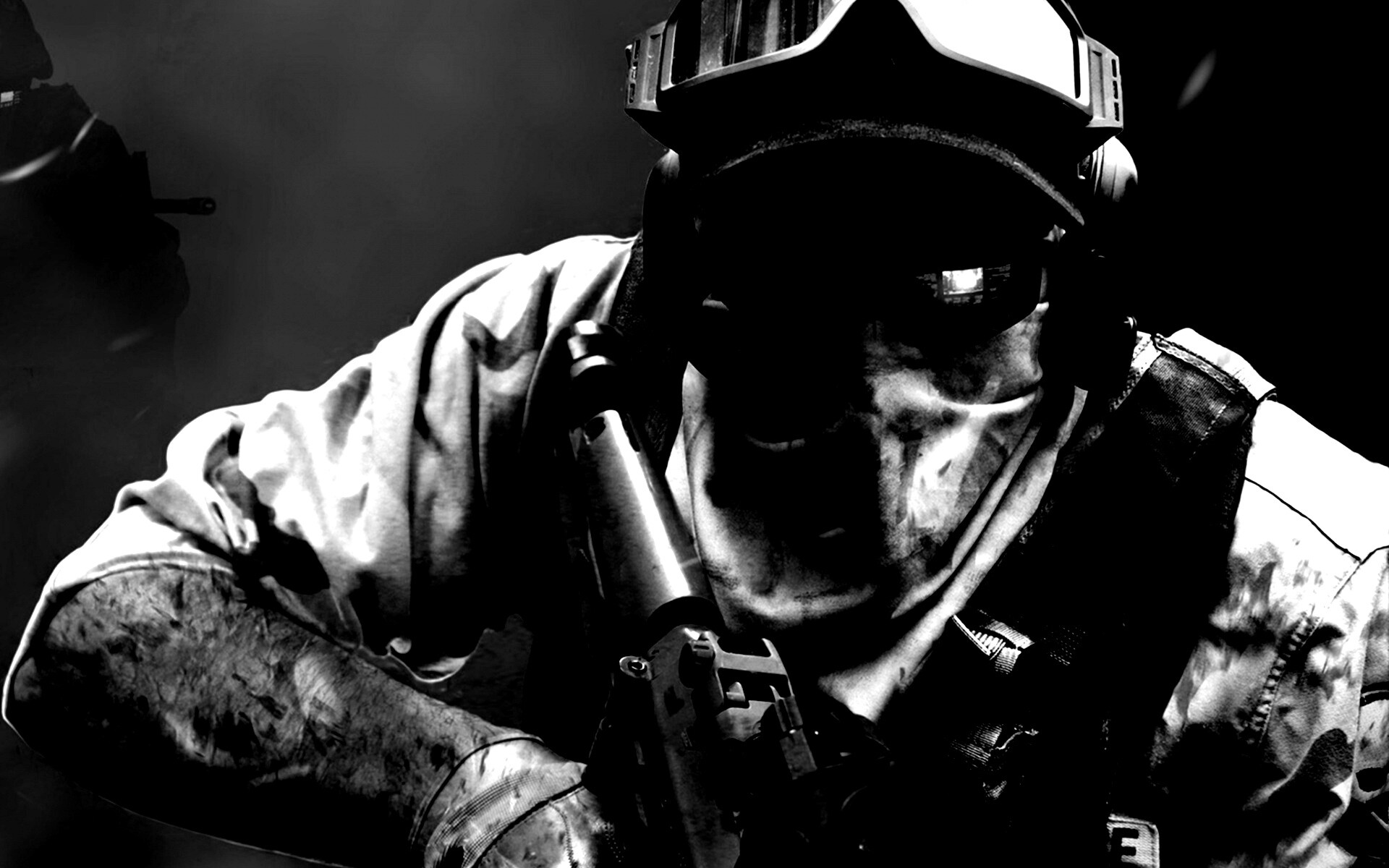 Боец в маске обои