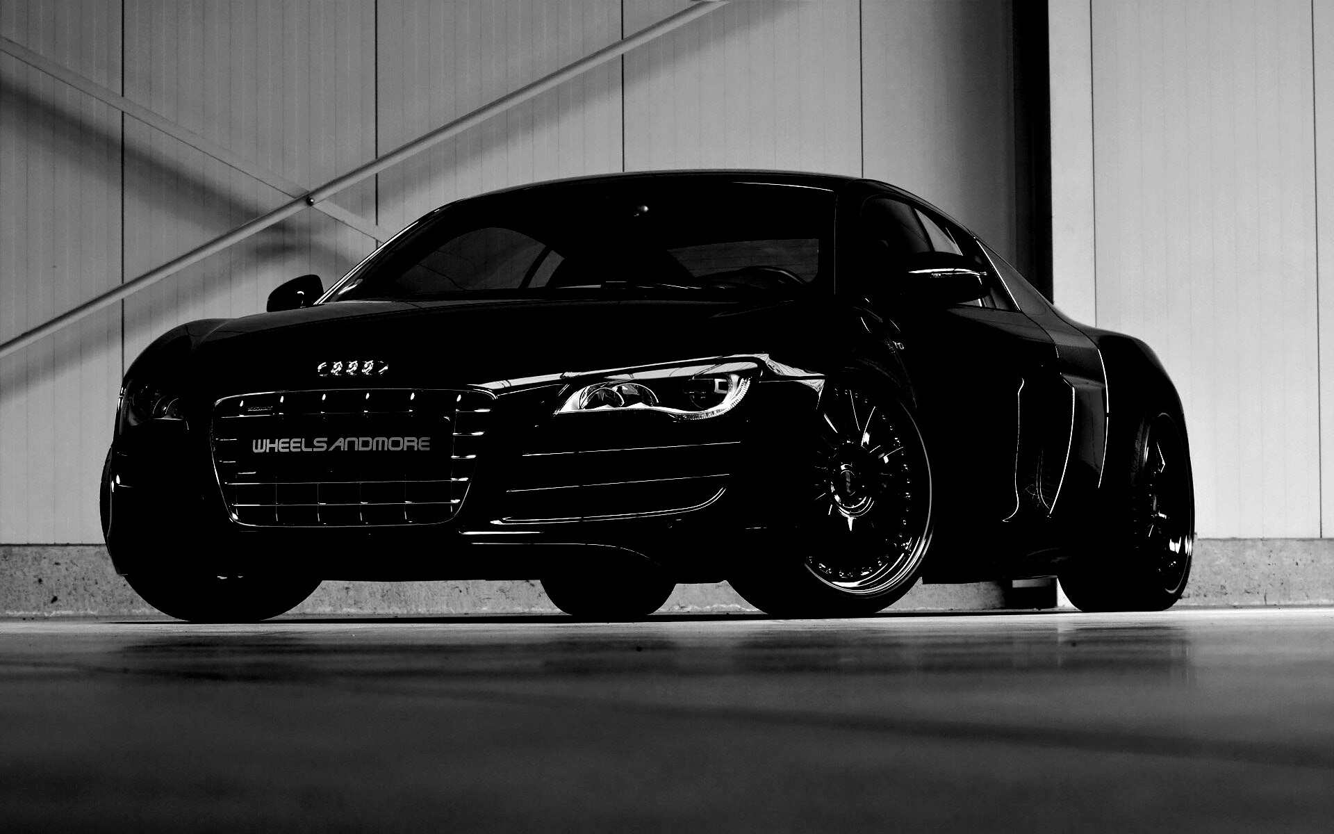 Audi черного цвета обои