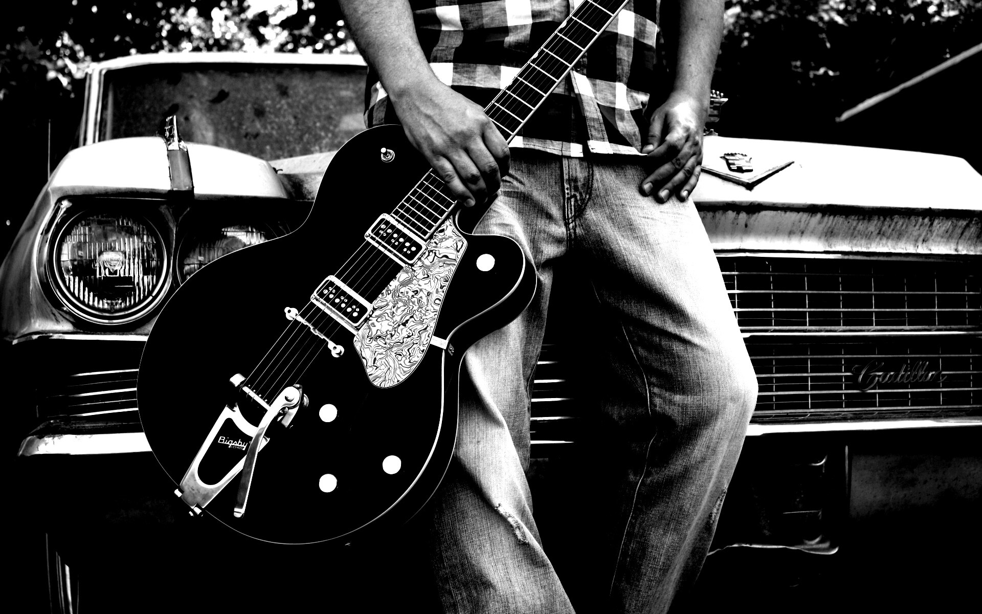 Gretsch и Cadillac обои