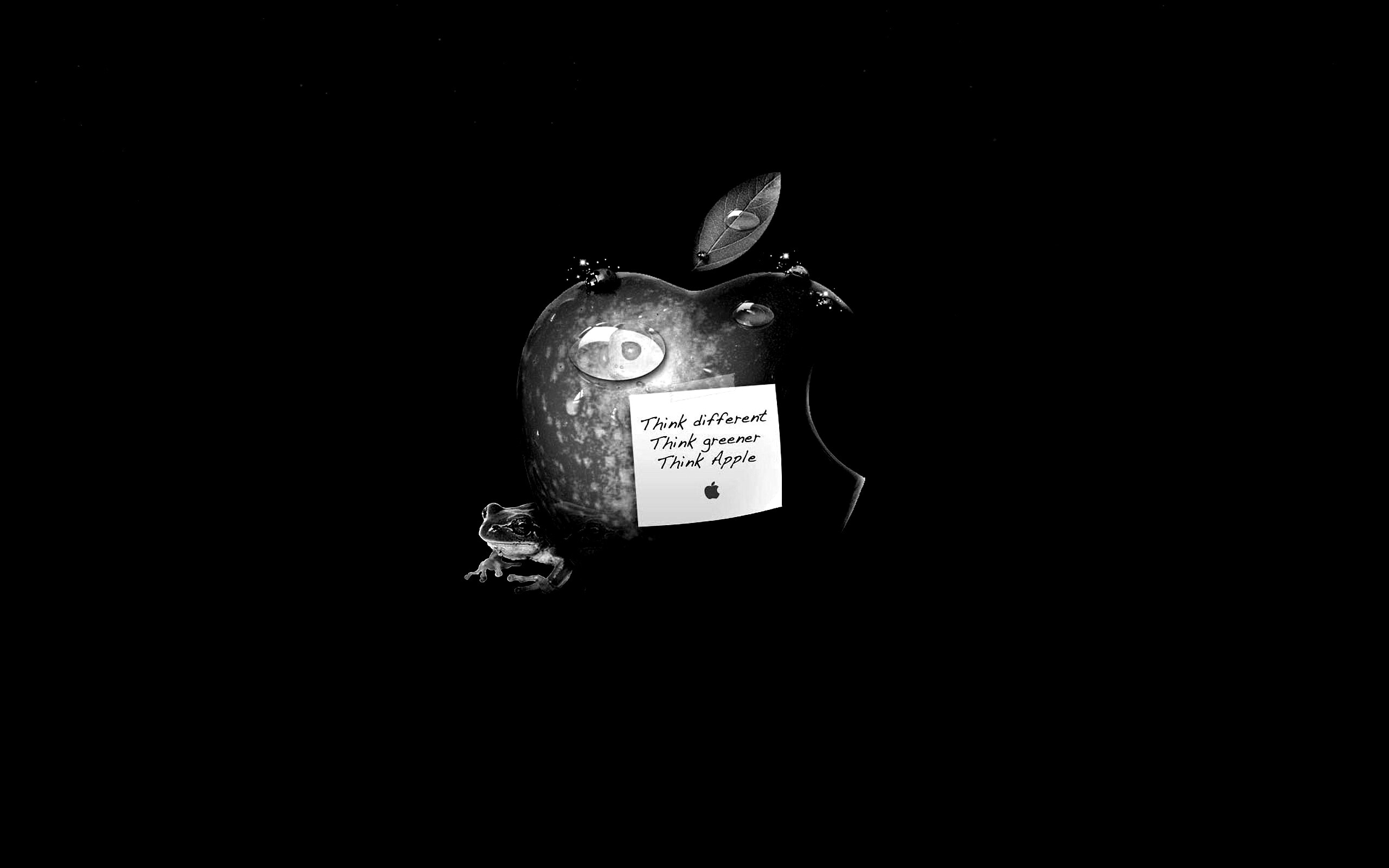 Think different, think greener, think Apple обои