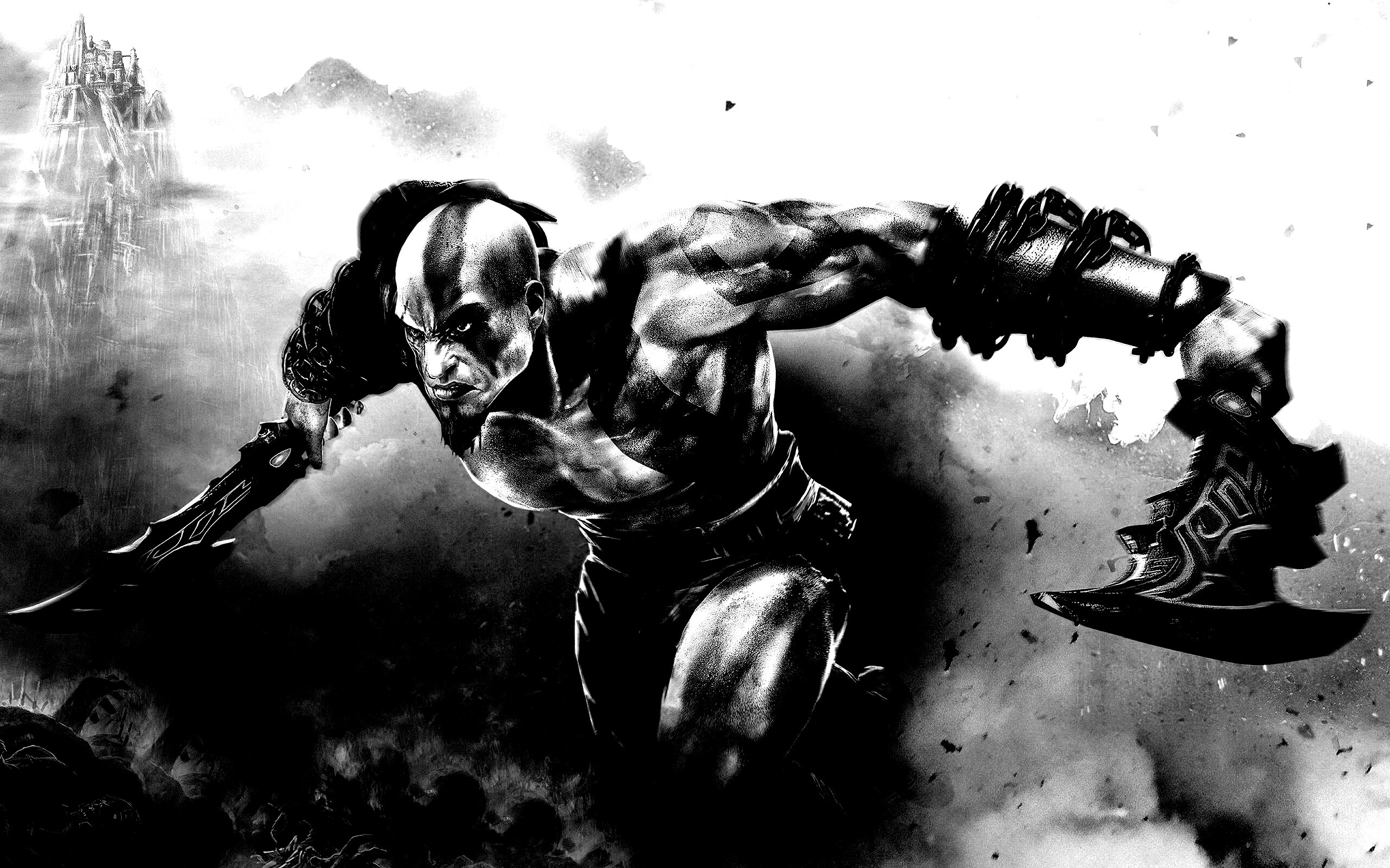 Герой игры God of War обои