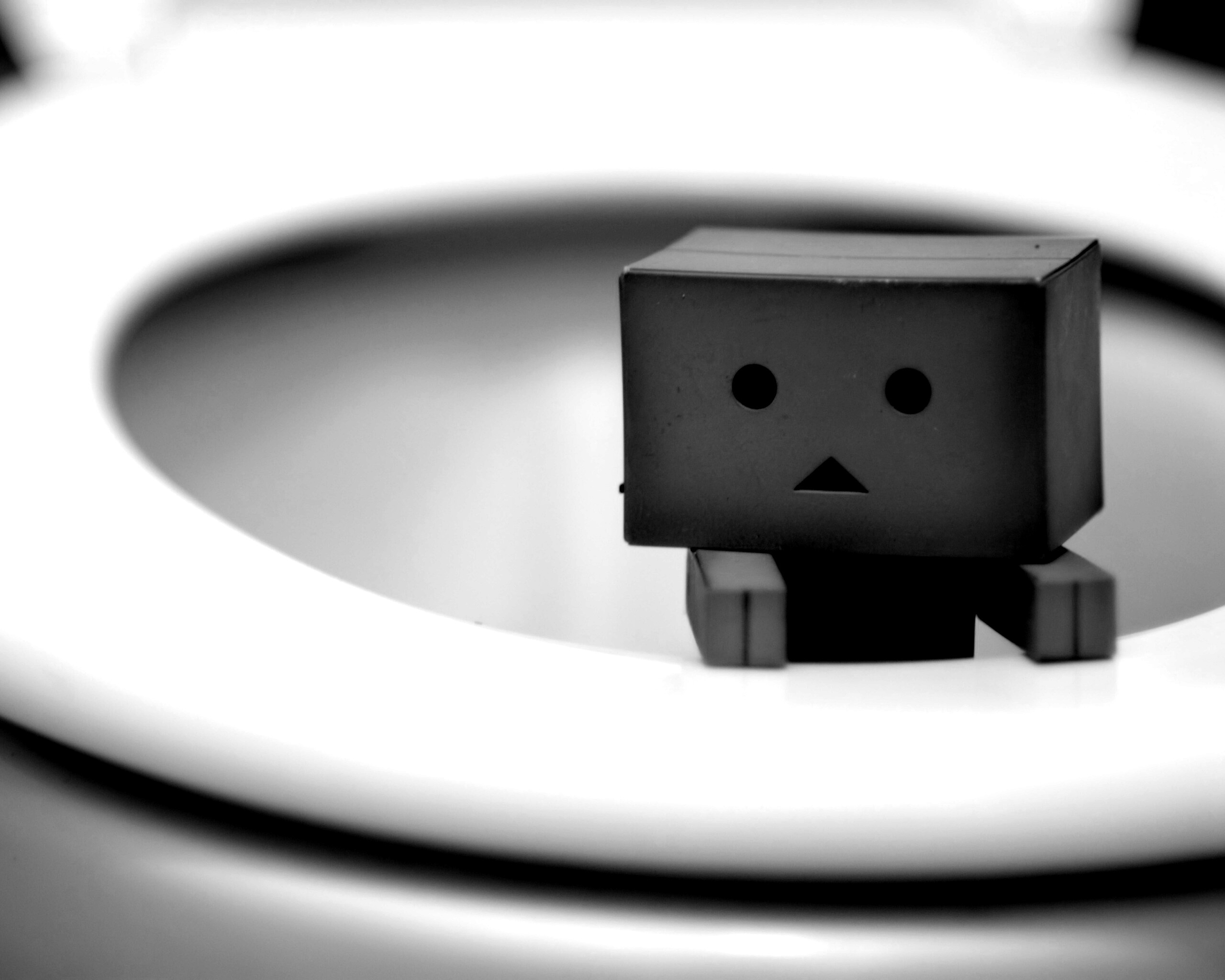 Danbo в унитазе обои