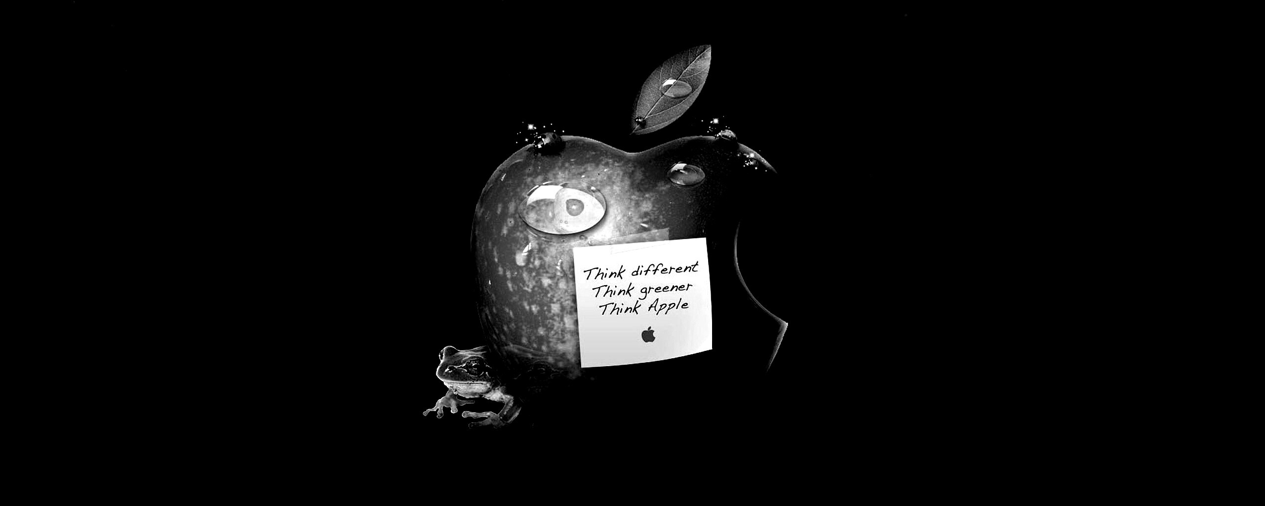 Think different, think greener, think Apple обои