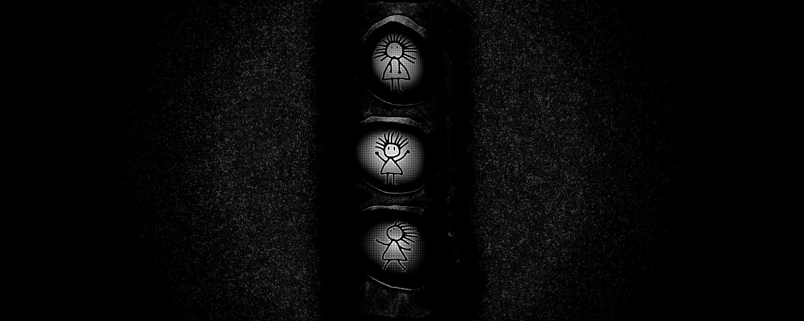 Нарисованный светофор обои