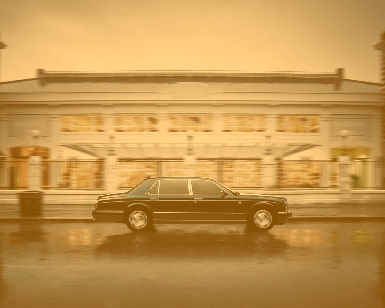 Бентли в городе обои
