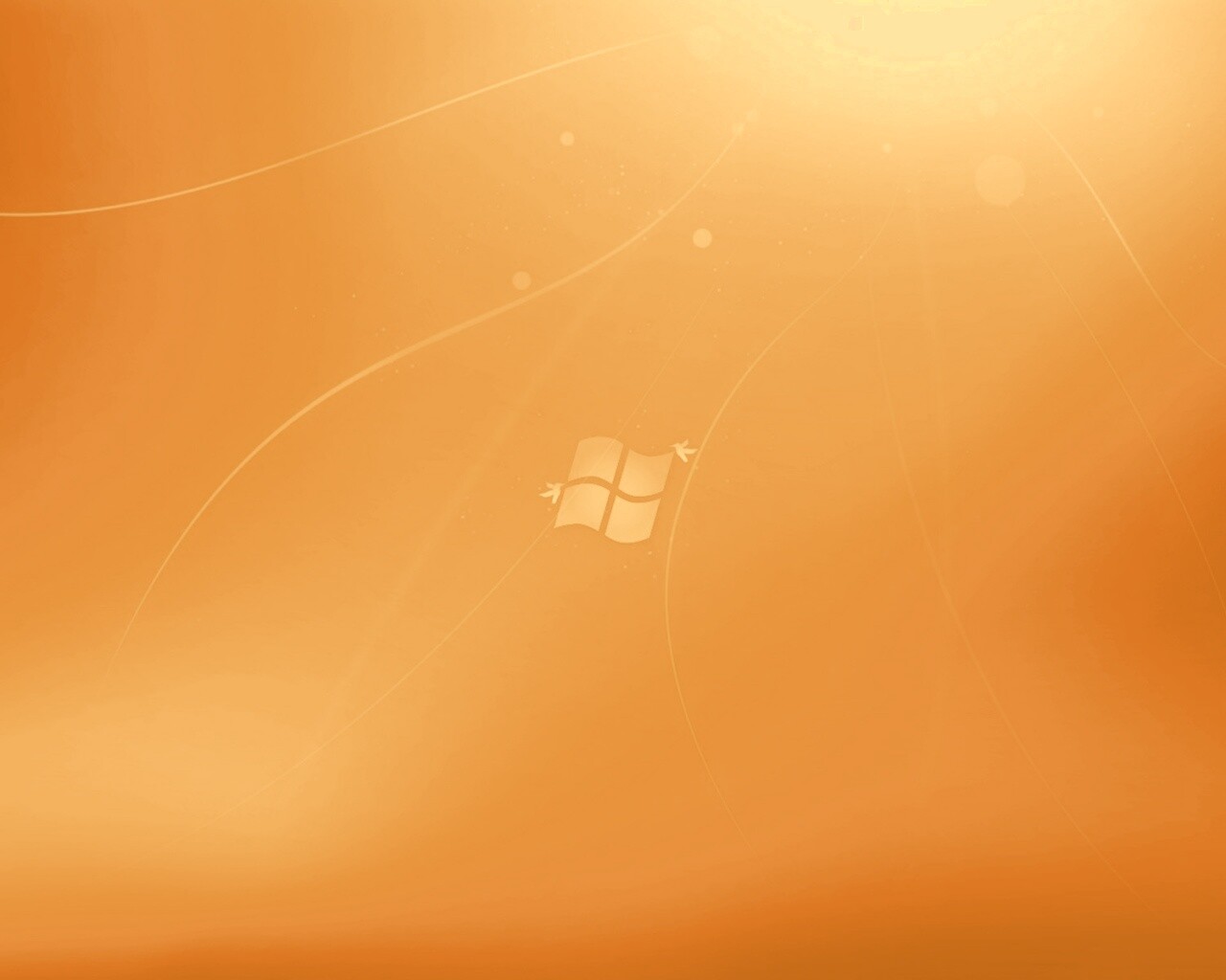 Оранжевый логотип Windows обои