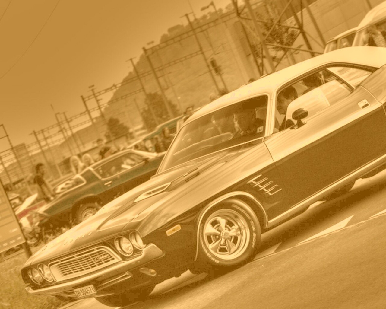 Мускулкар в стиле Mopar обои