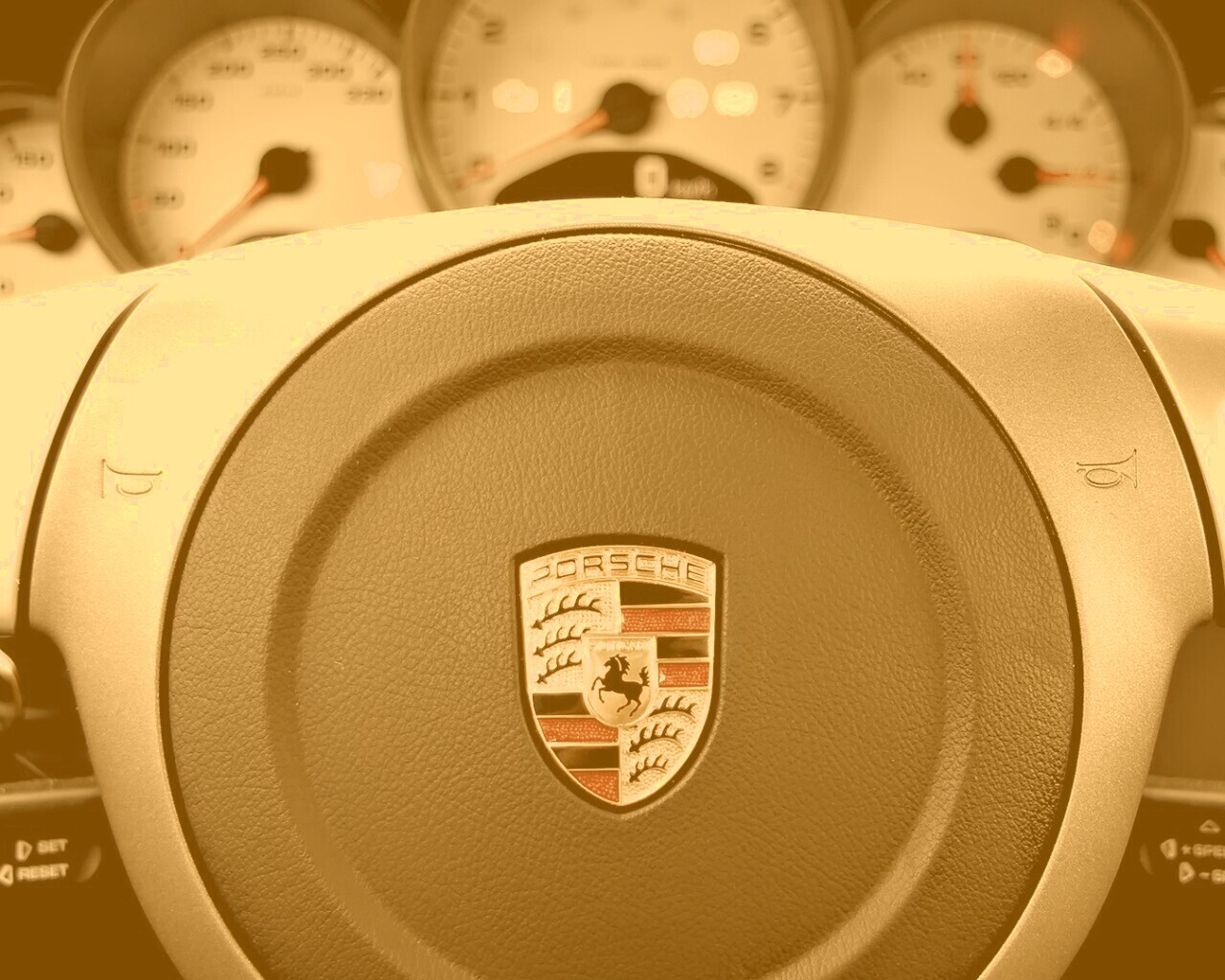 Руль Porshe обои