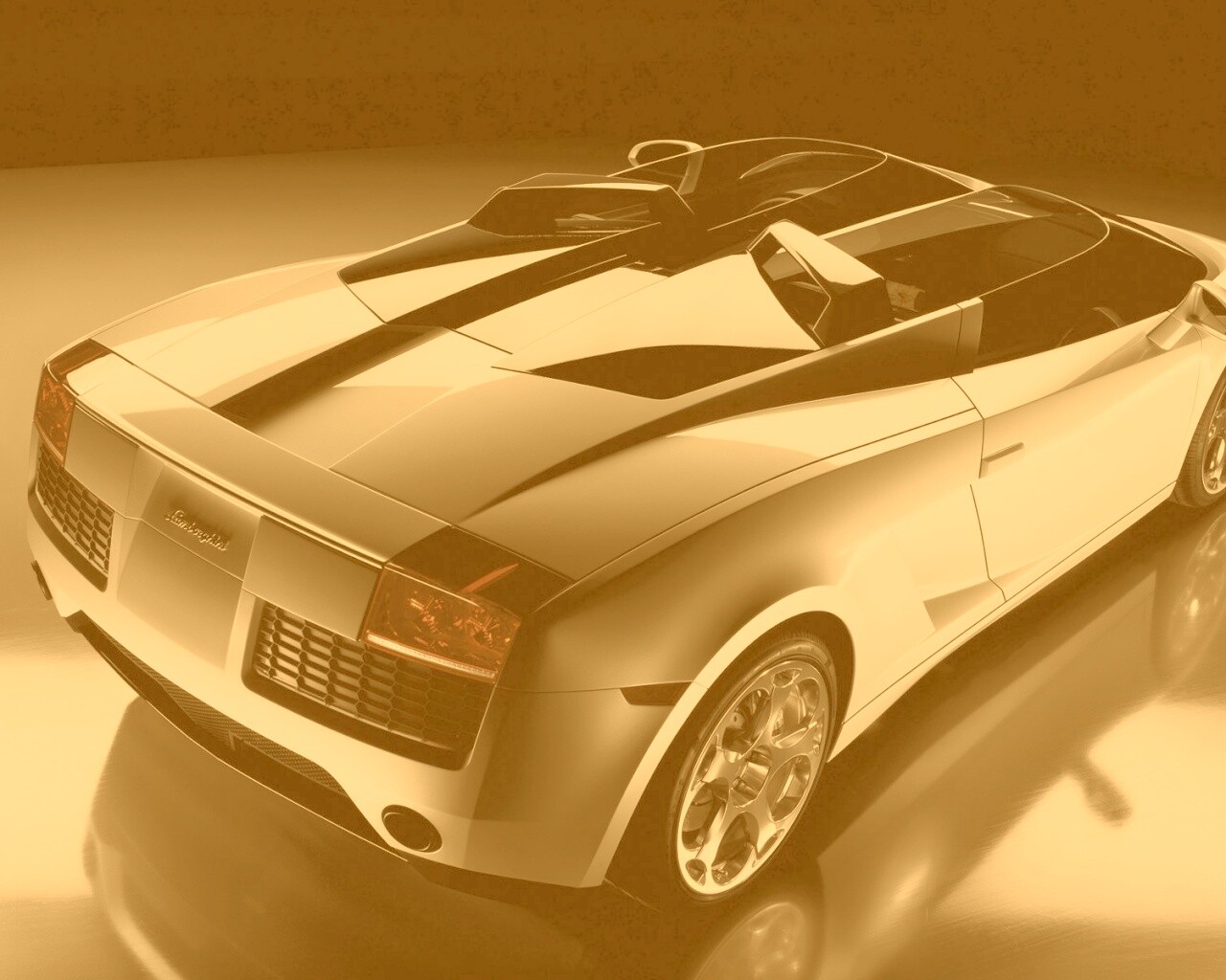 Светло-Серый Lamborghini (Сзади) обои