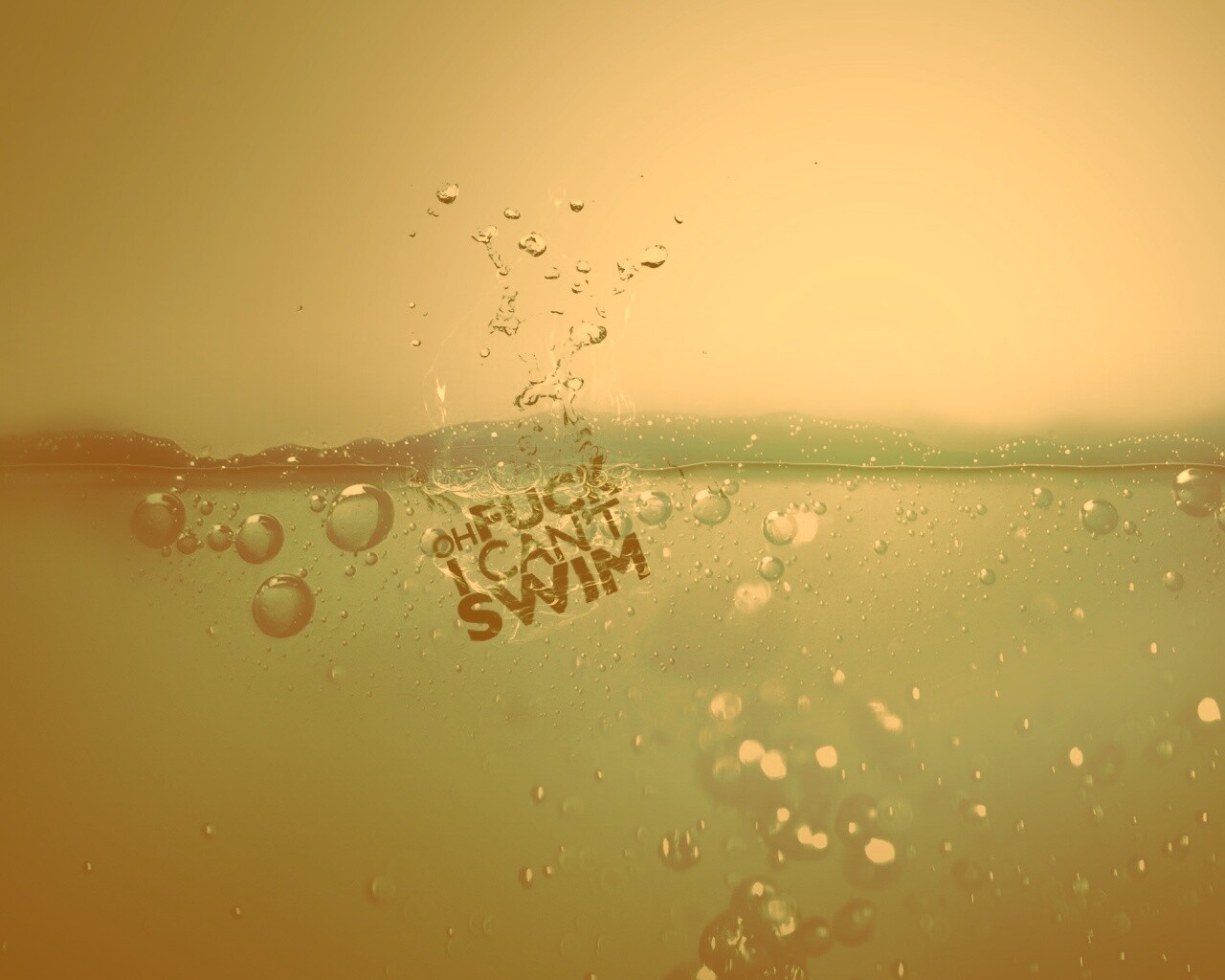 Oh fuck i cant swim обои
