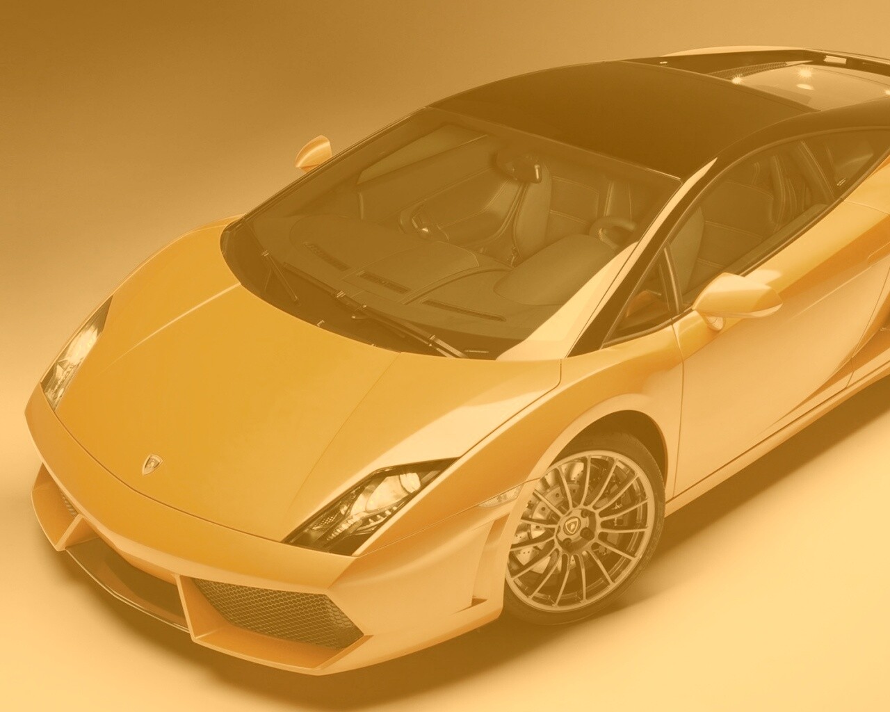 Жёлтый Lamborghini Gallardo обои