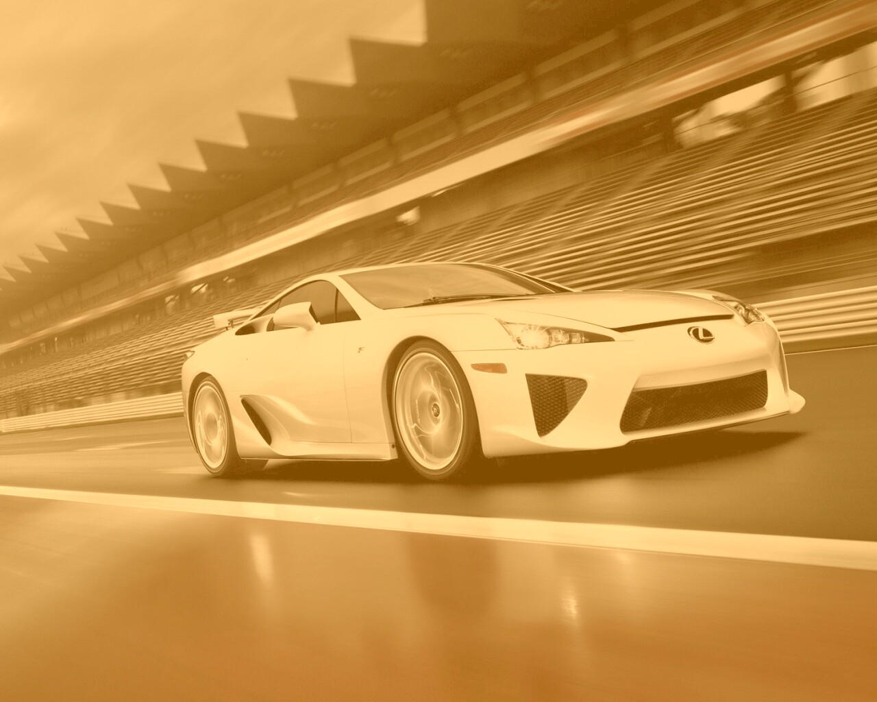 Lexus LFA на тарссу обои