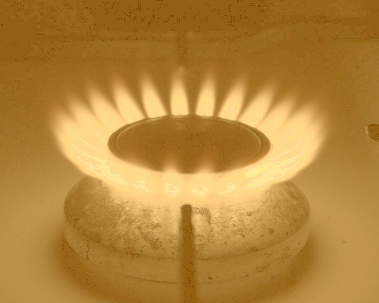 Огонь газовой конфорки обои