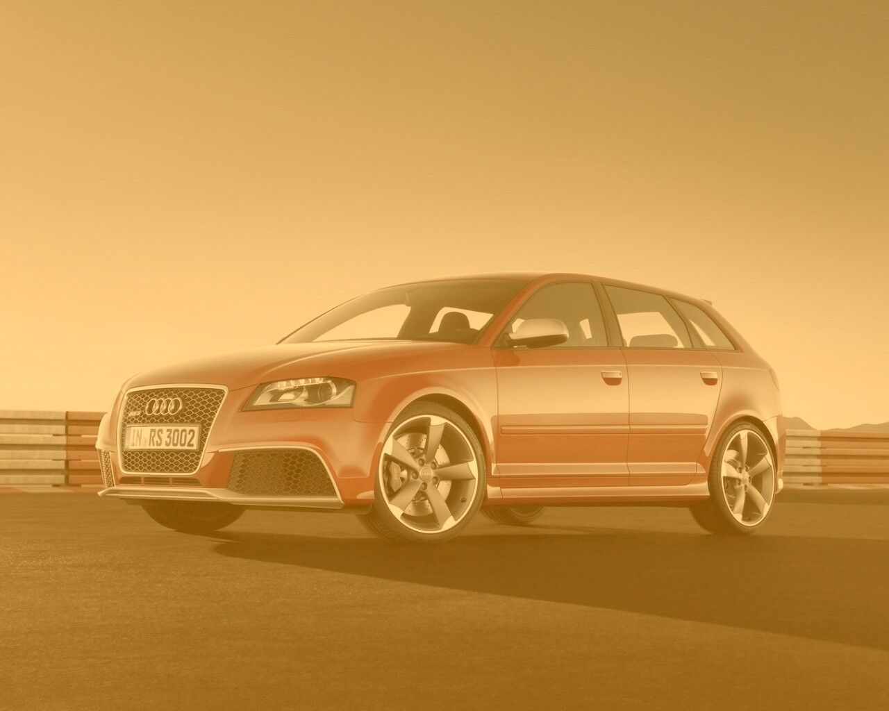 Фотосессия Audi RS3 на треке обои