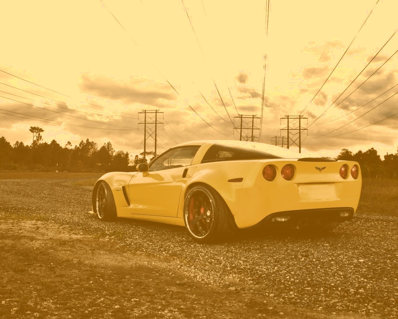 Chevrolet corvette обои