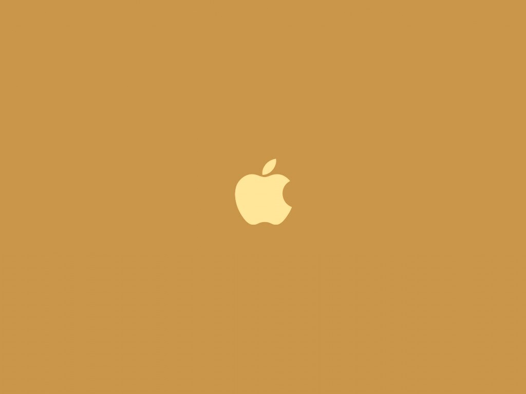Логотип Apple на черном фоне обои