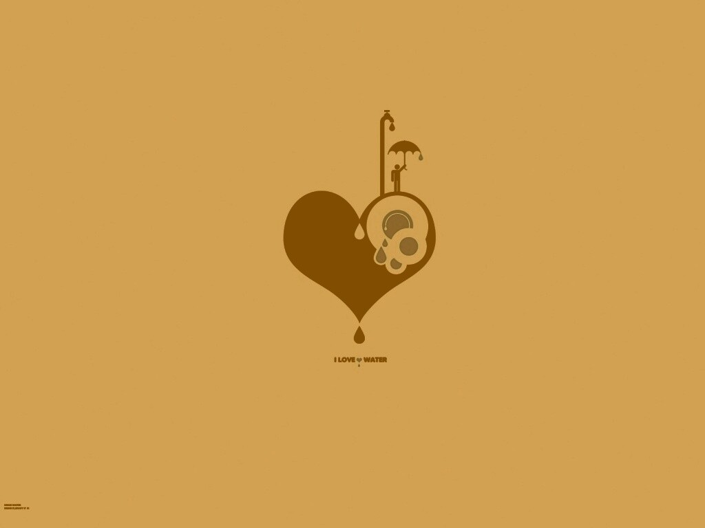 I love water обои