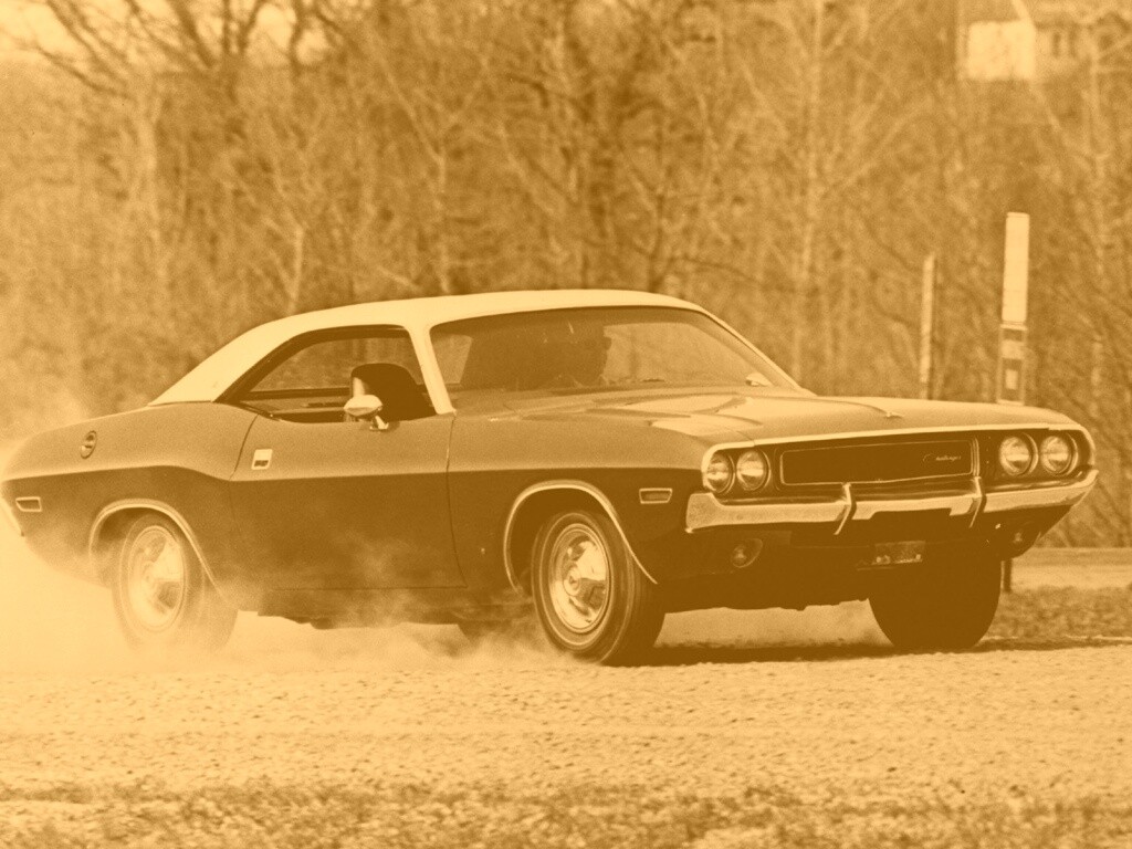 Черно-белое фото Dodge обои