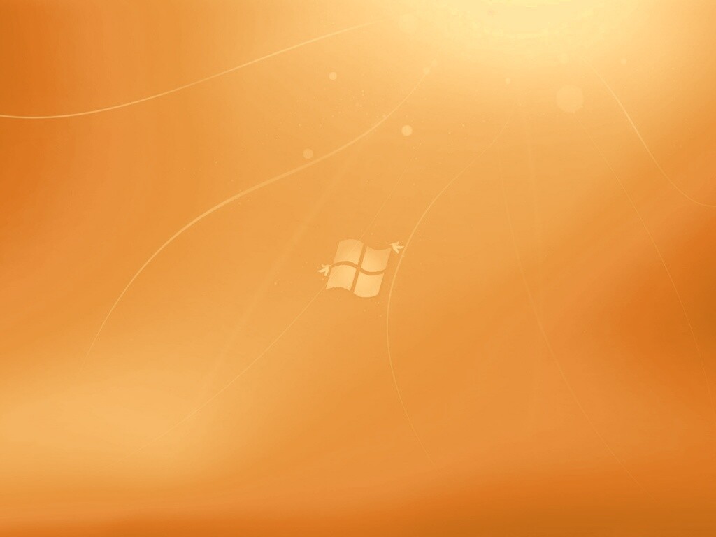 Оранжевый логотип Windows обои