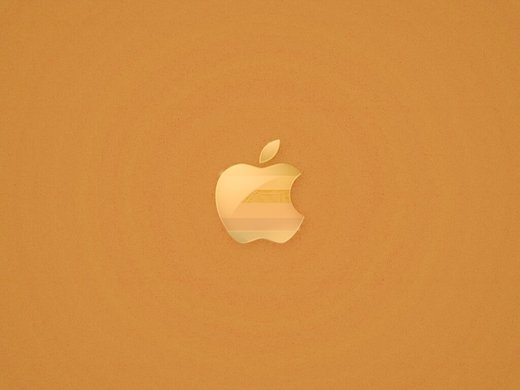Радужный логотип Apple обои