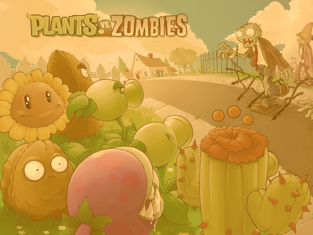 Plants vs zombies обои