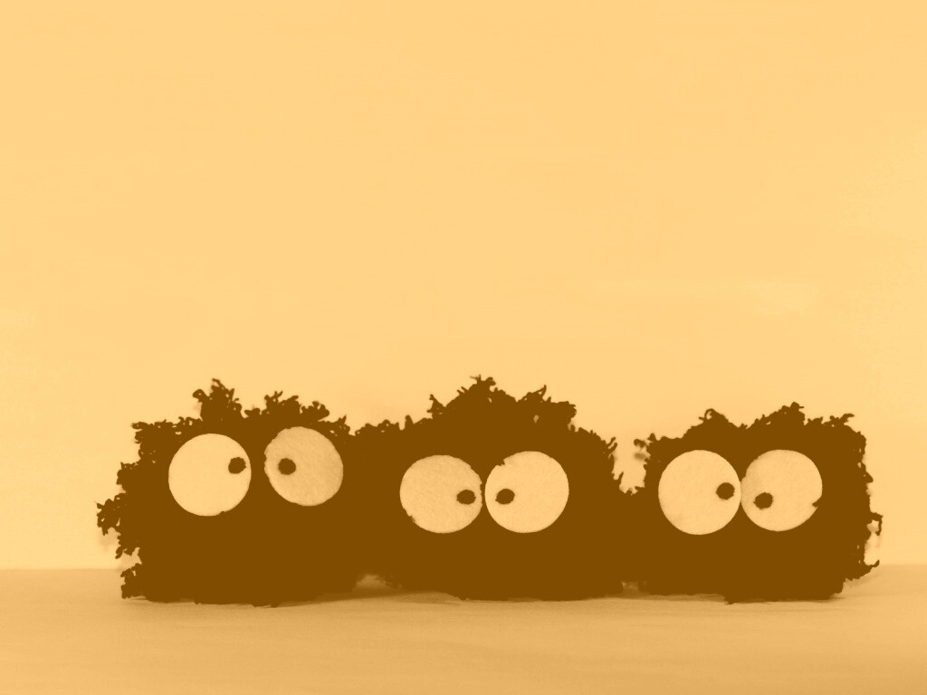 Кляксы с глазами обои